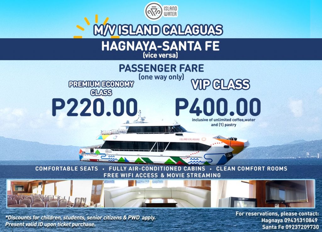 Island Water Hagnaya-Santa Fe Ferry Fare