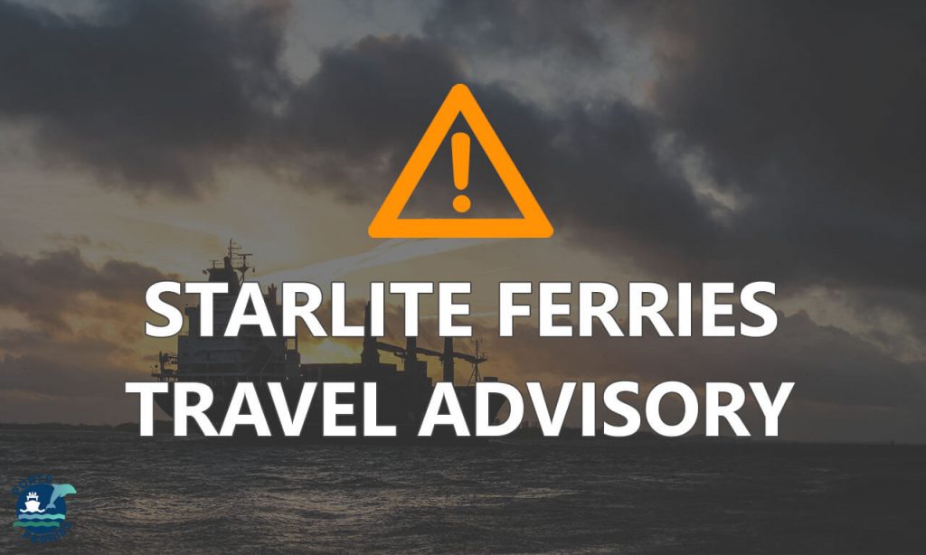 Travel Advisory - Starlite Ferries Resumption