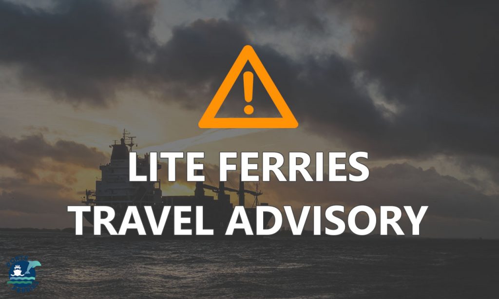 Lite Ferries Travel Advisory Maintenance