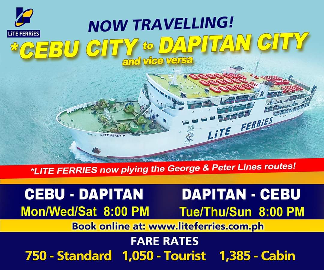 Lite Ferries Cebu-Dapitan Ferry Schedule and Fares