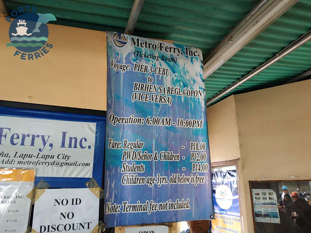 Metro Ferry Cebu-Lapu-Lapu Ferry Schedule and Fares