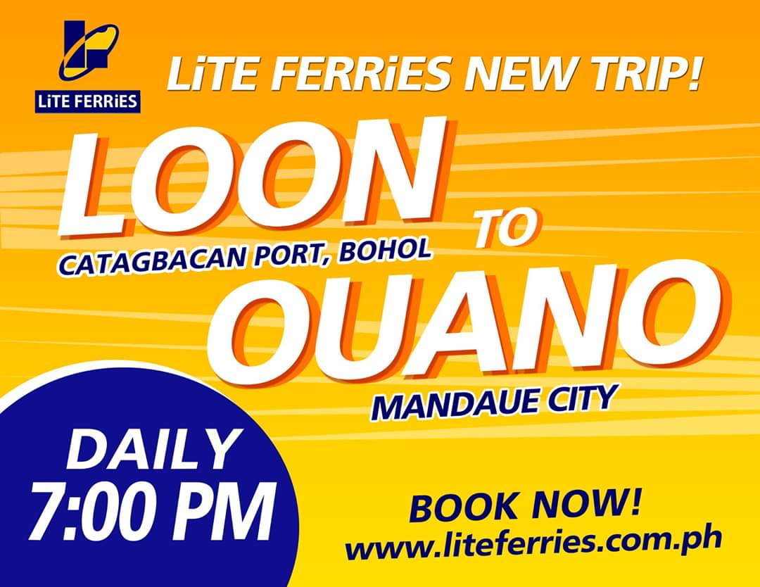 Lite Ferries Loon to Ouano Ferry Schedule