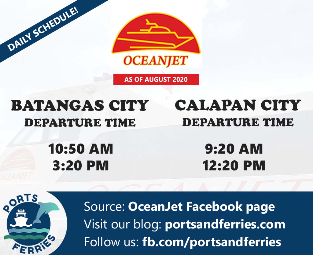 OceanJet Batangas-Calapan Ferry Schedule