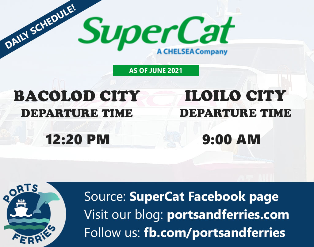 SuperCat Bacolod-Iloilo Ferry Schedule